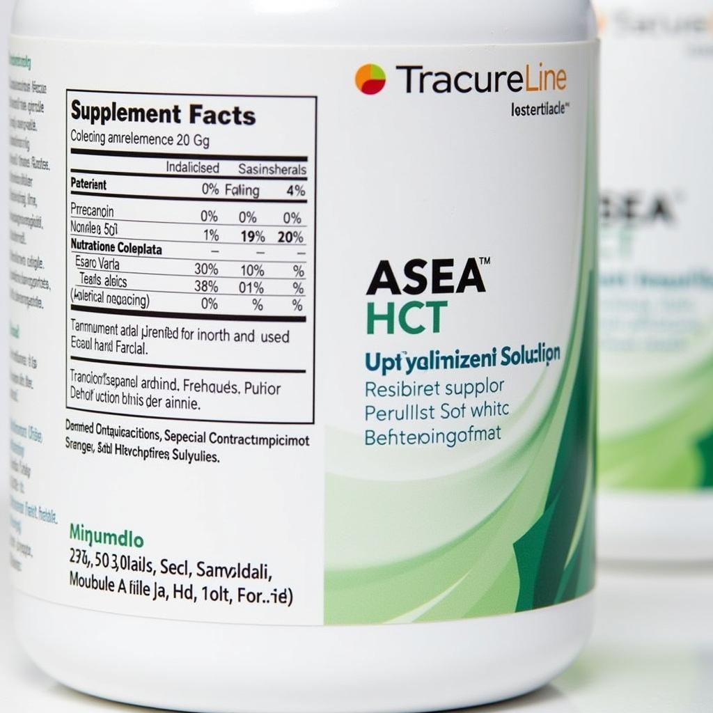 Asea HCT Product Label