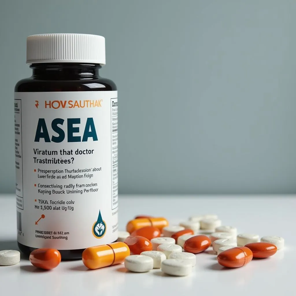 Illustration of ASEA Bottle and Pills