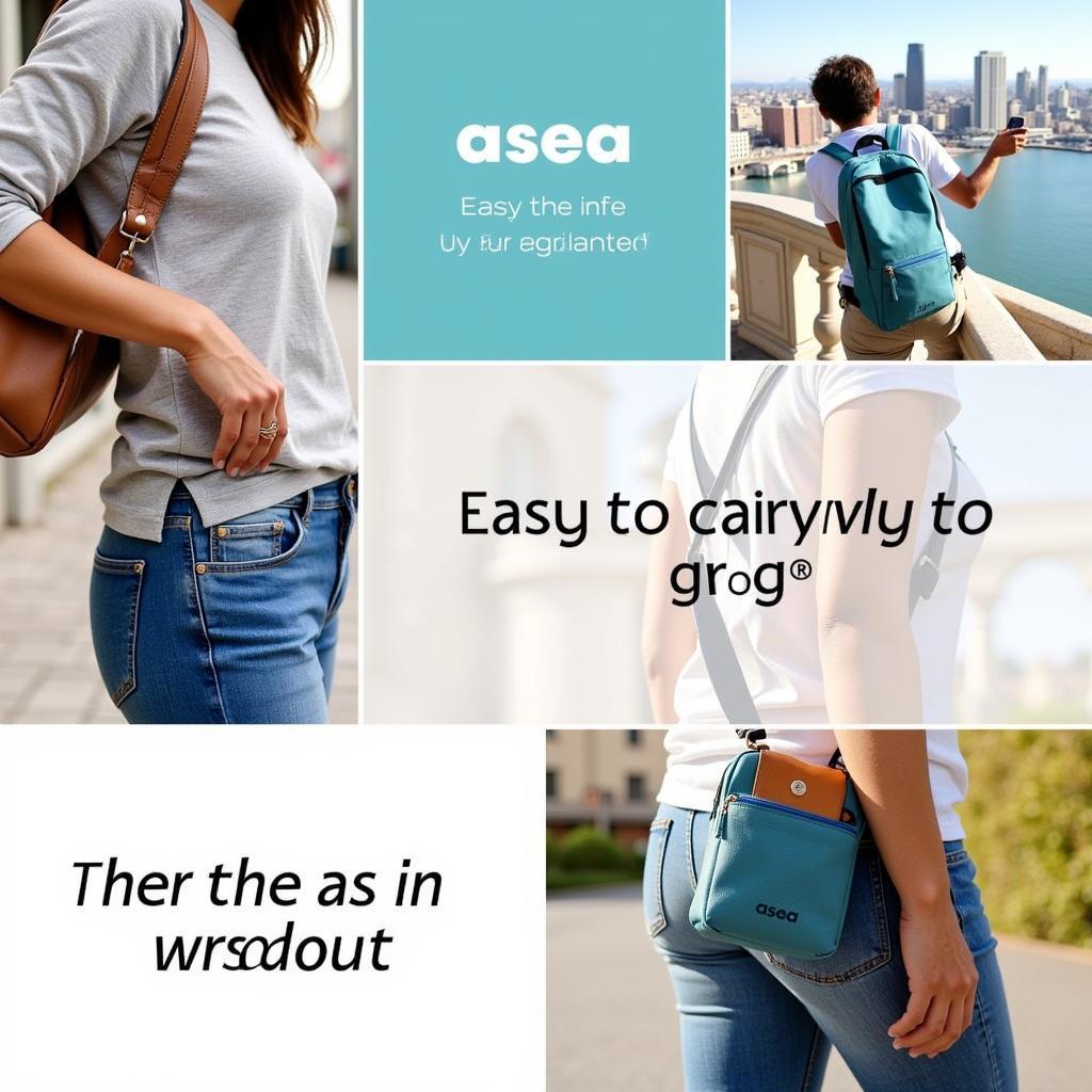 Asea pouches provide convenient portability for travelers