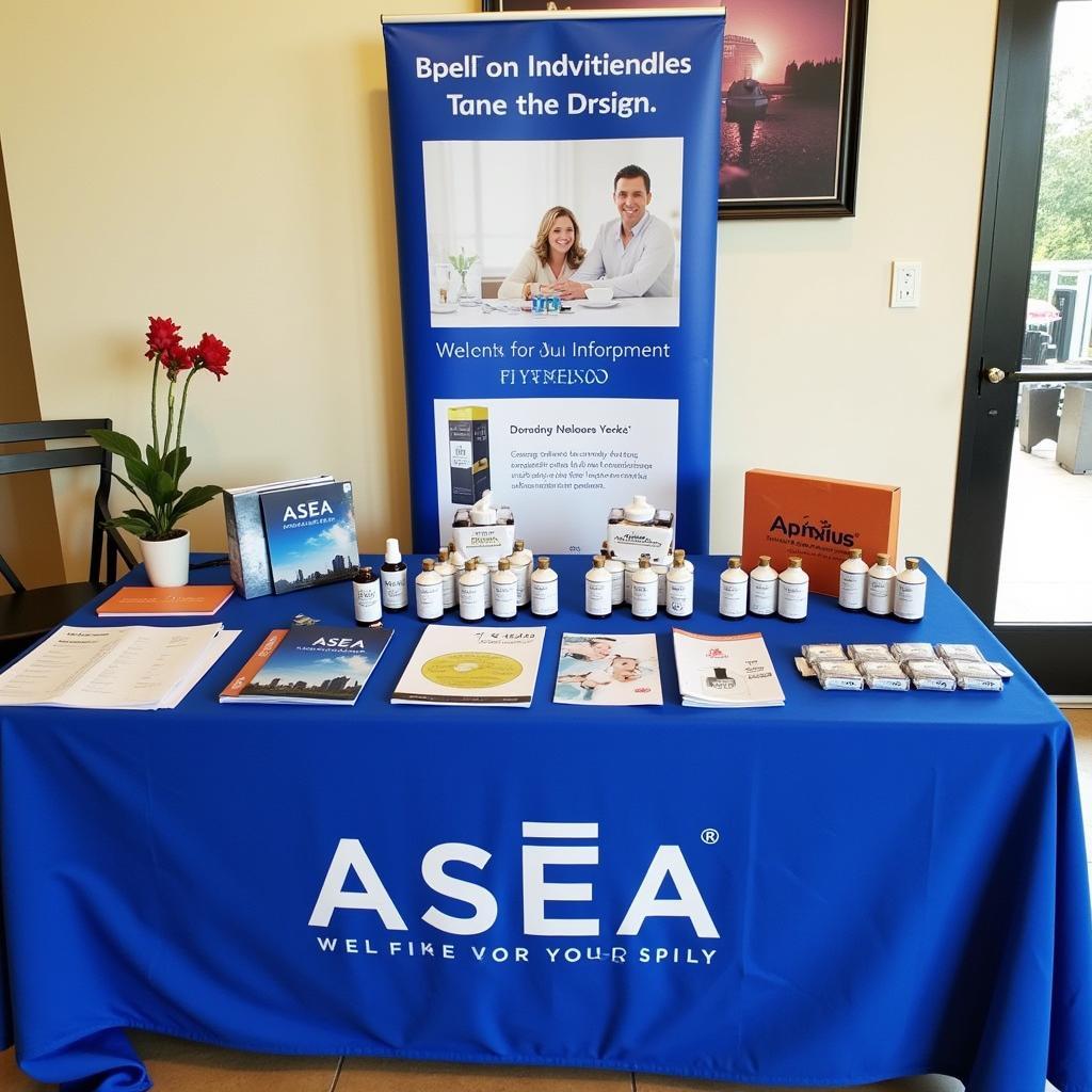 ASEA Product Display at an Event