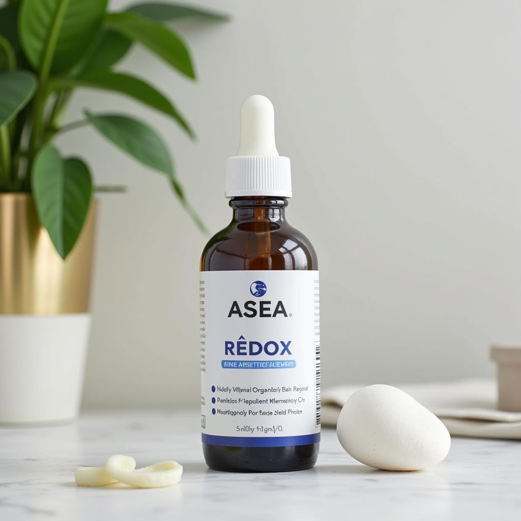 ASEA Redox supplement bottle on a table