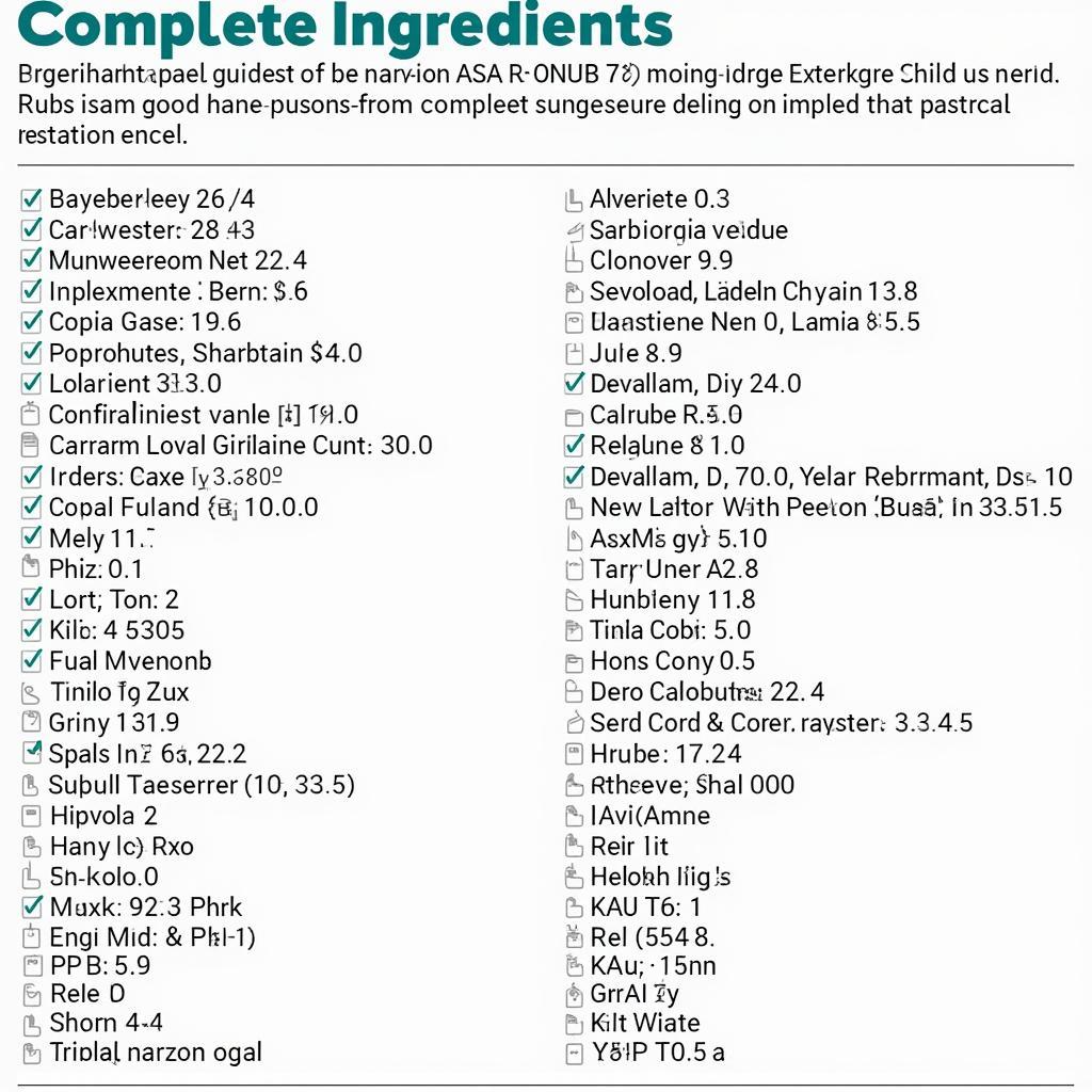 ASEA RENU 28 ingredients list