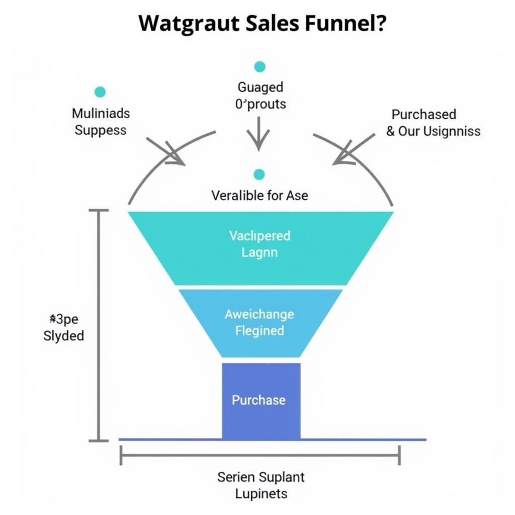 Visual representation of an Asea sales funnel