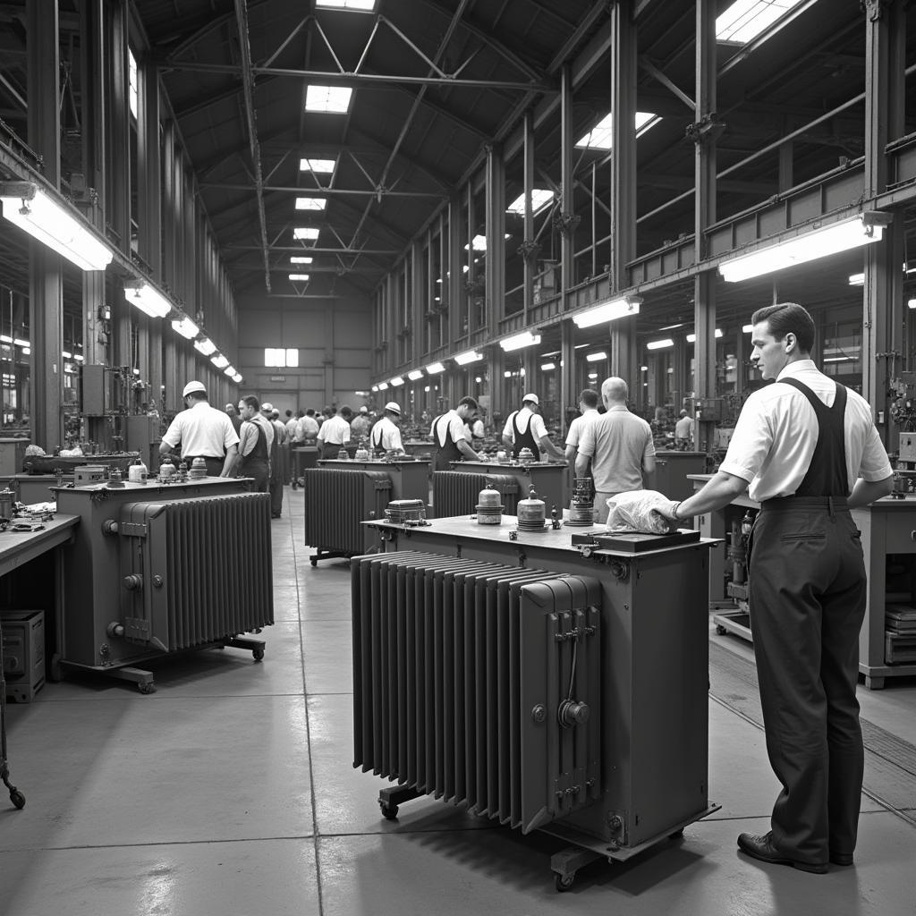 Historical Photo of ASEA Transformer Factory