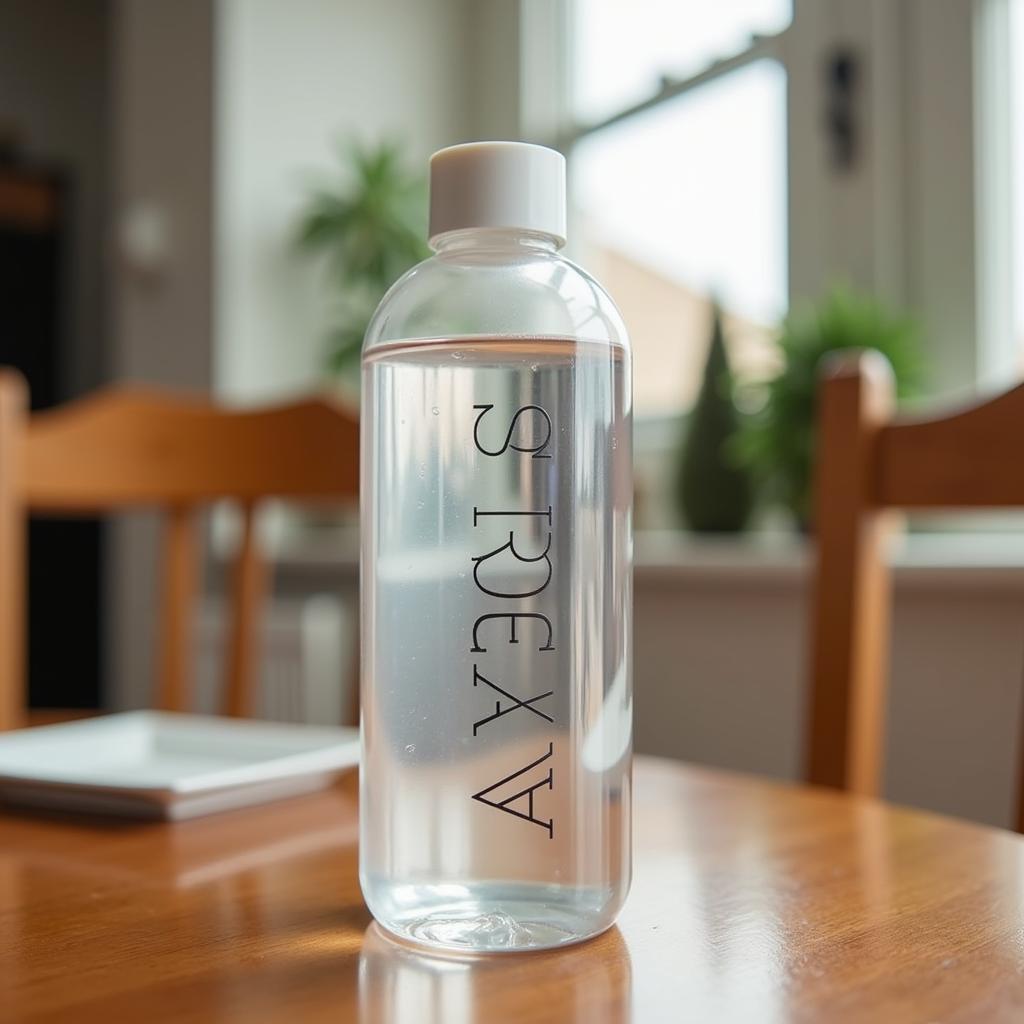 ASEA water bottle on a table