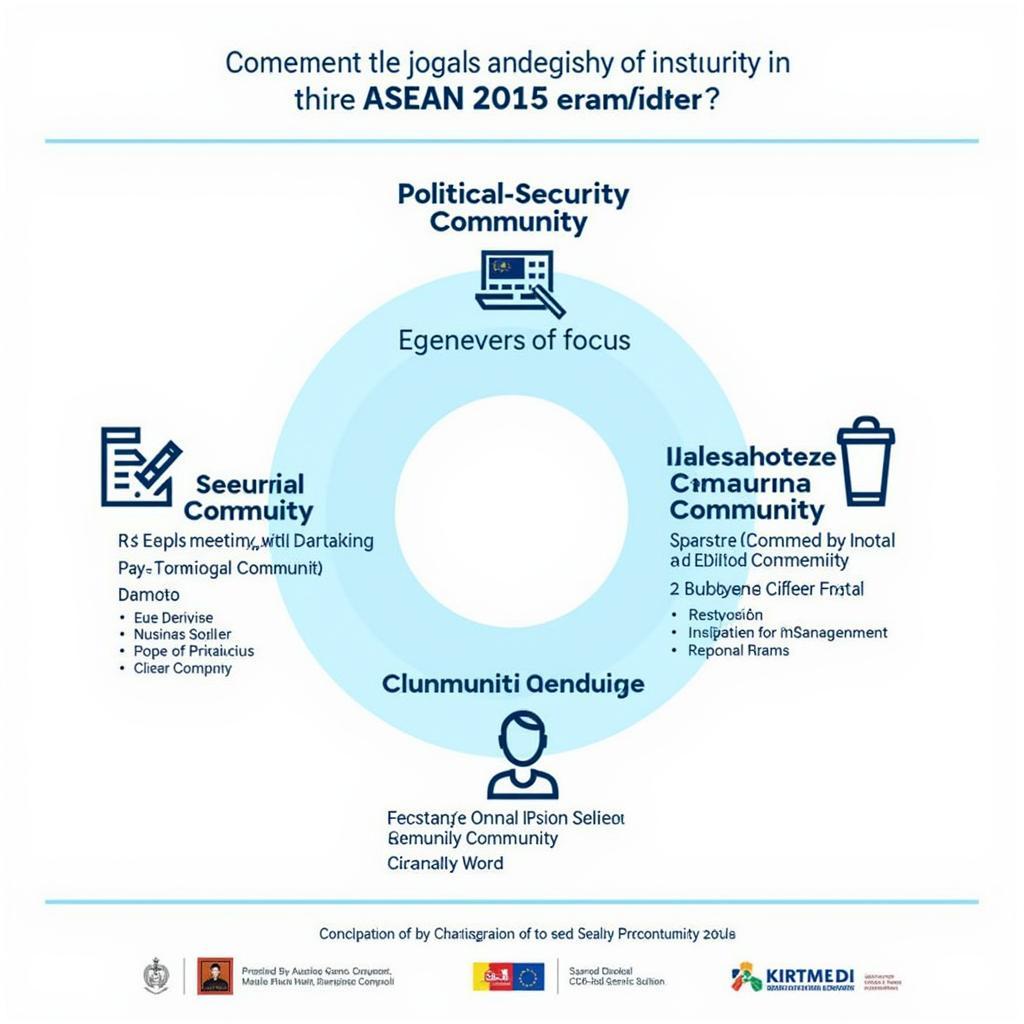 The three pillars of the ASEAN 2015 agenda