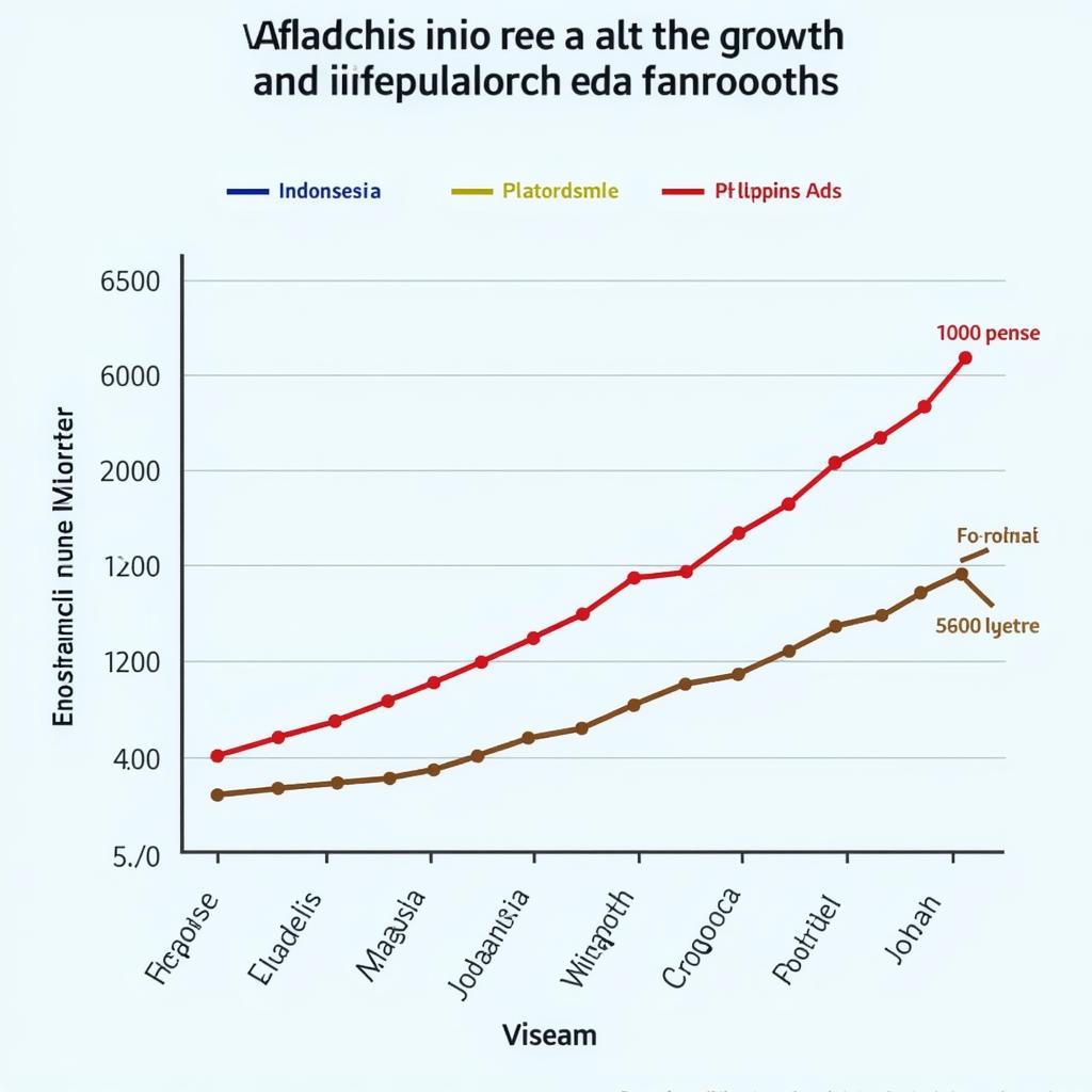 Chart Depicting Economic Growth of ASEAN 4 Nations