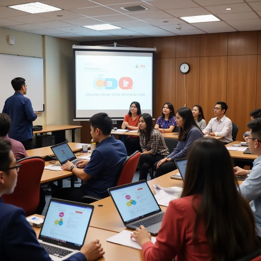 Participants attending an ASEAN A7 training workshop