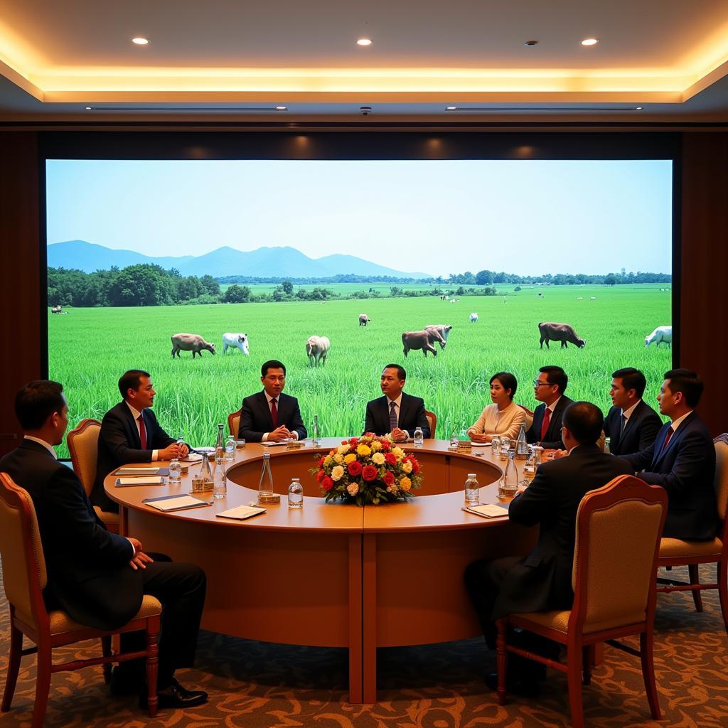 Delegates at an ASEAN agricultural summit