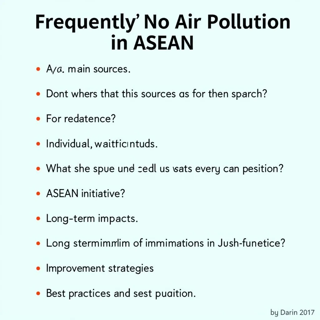 FAQs about Air Pollution in ASEAN