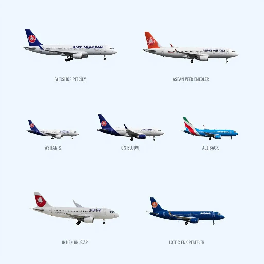 Diverse Fleet of ASEAN Airlines