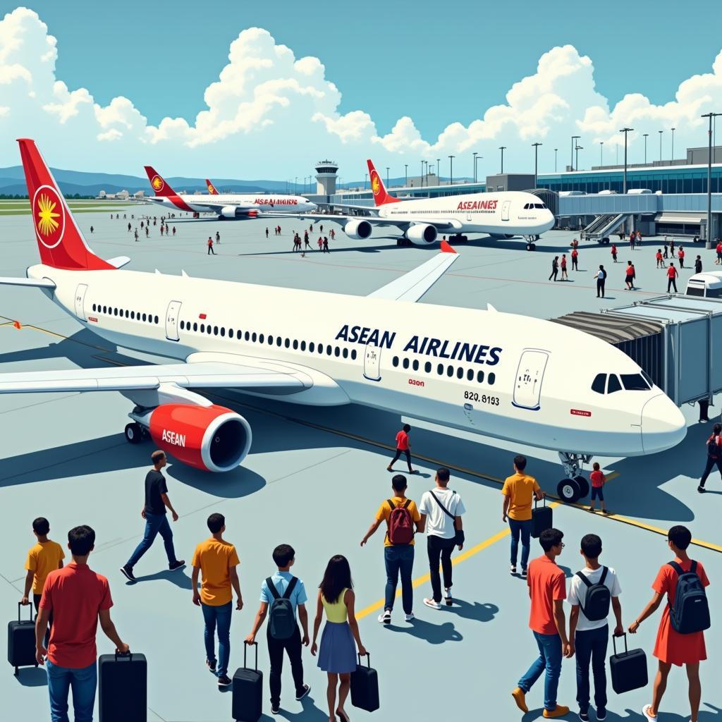  ASEAN Airlines at a Busy International Hub