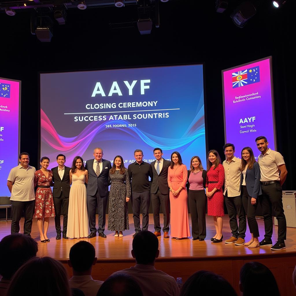 AAYF Closing Ceremony with Participants and Dignitaries