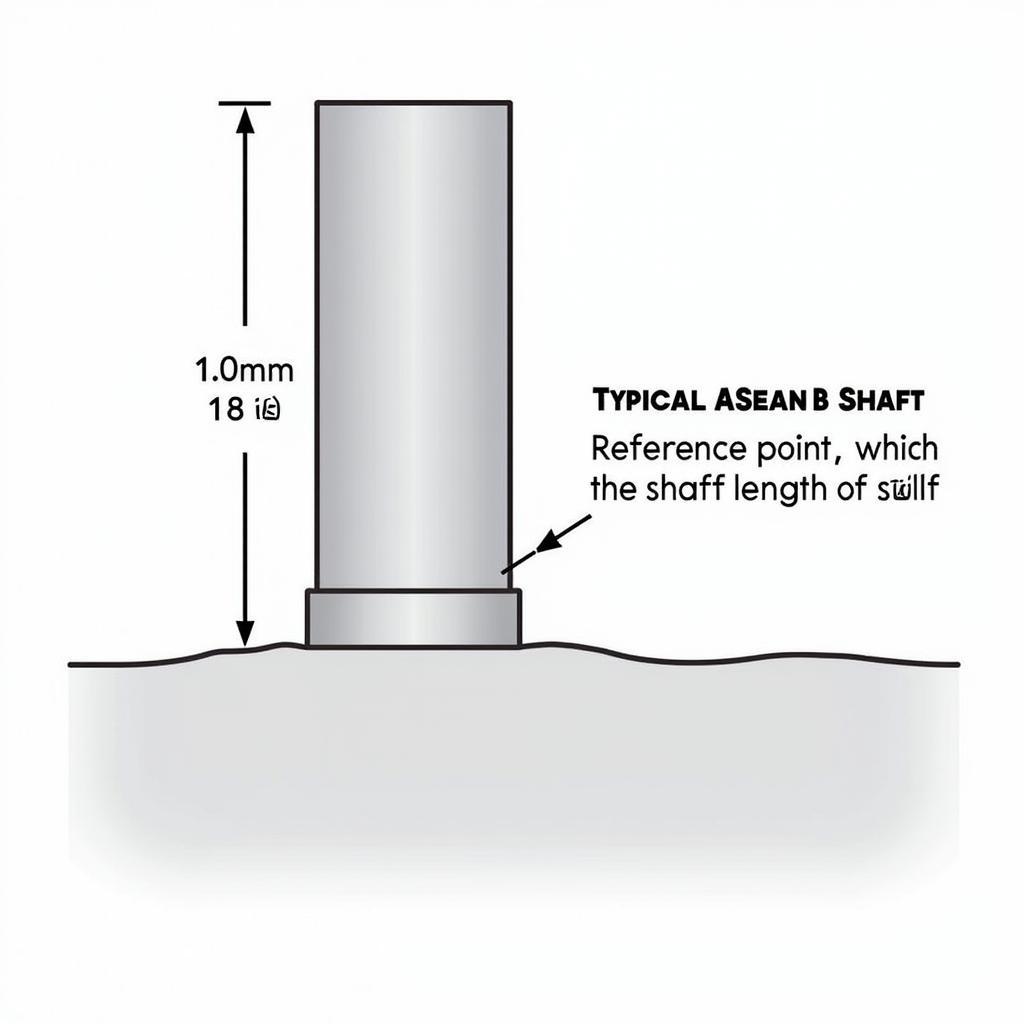 Measurement points on an Asean B shaft