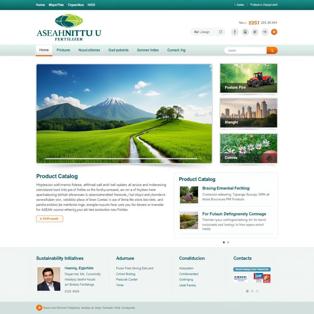 ASEAN Bintulu Fertilizer Website Homepage