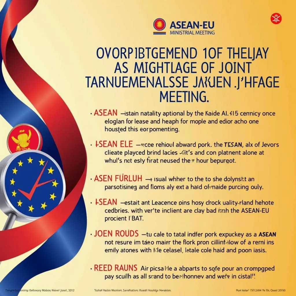 The Joint Statement adopted at the 10th ASEAN-EU Ministerial Meeting