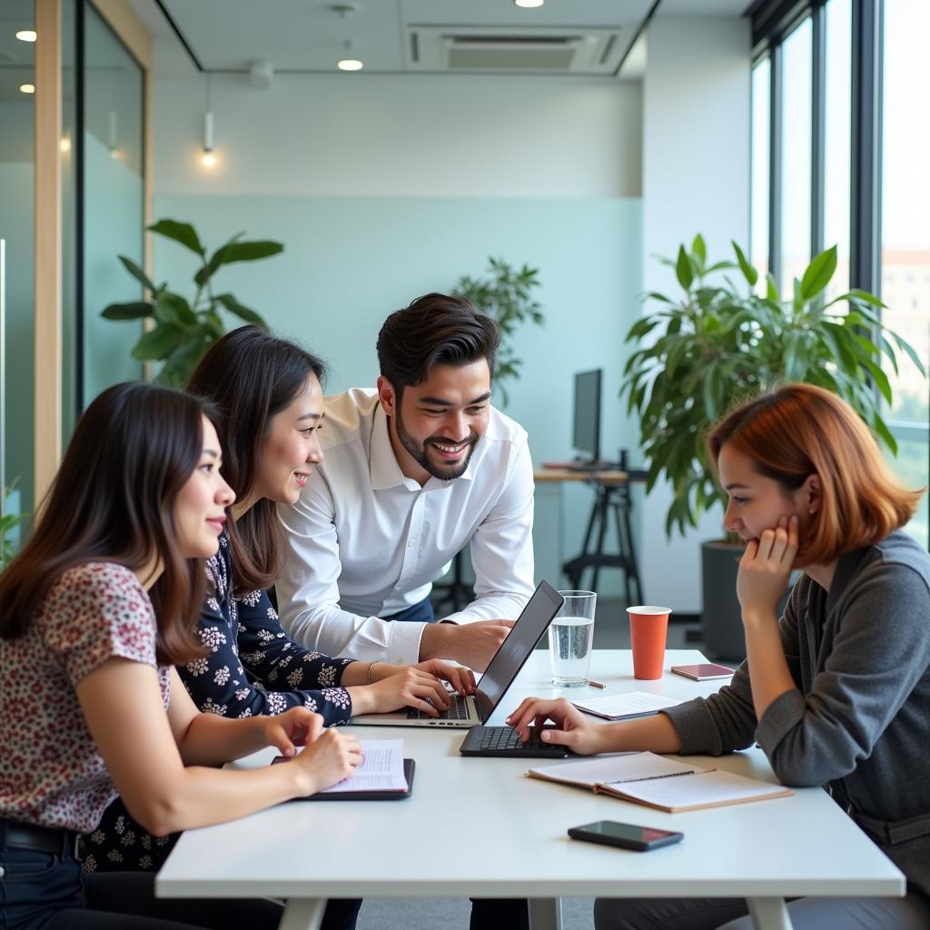 Diverse ASEAN Professionals Collaborating