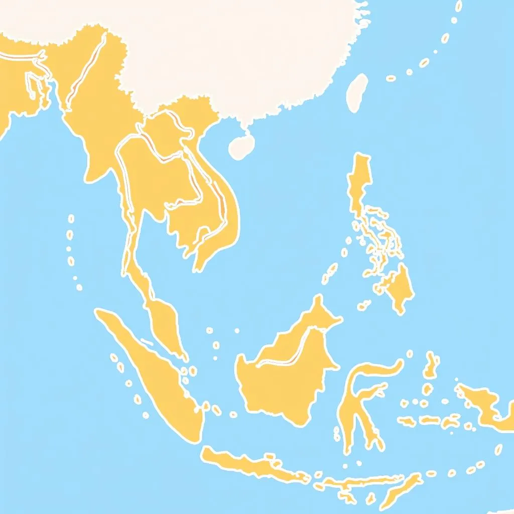 Map illustrating ASEAN countries