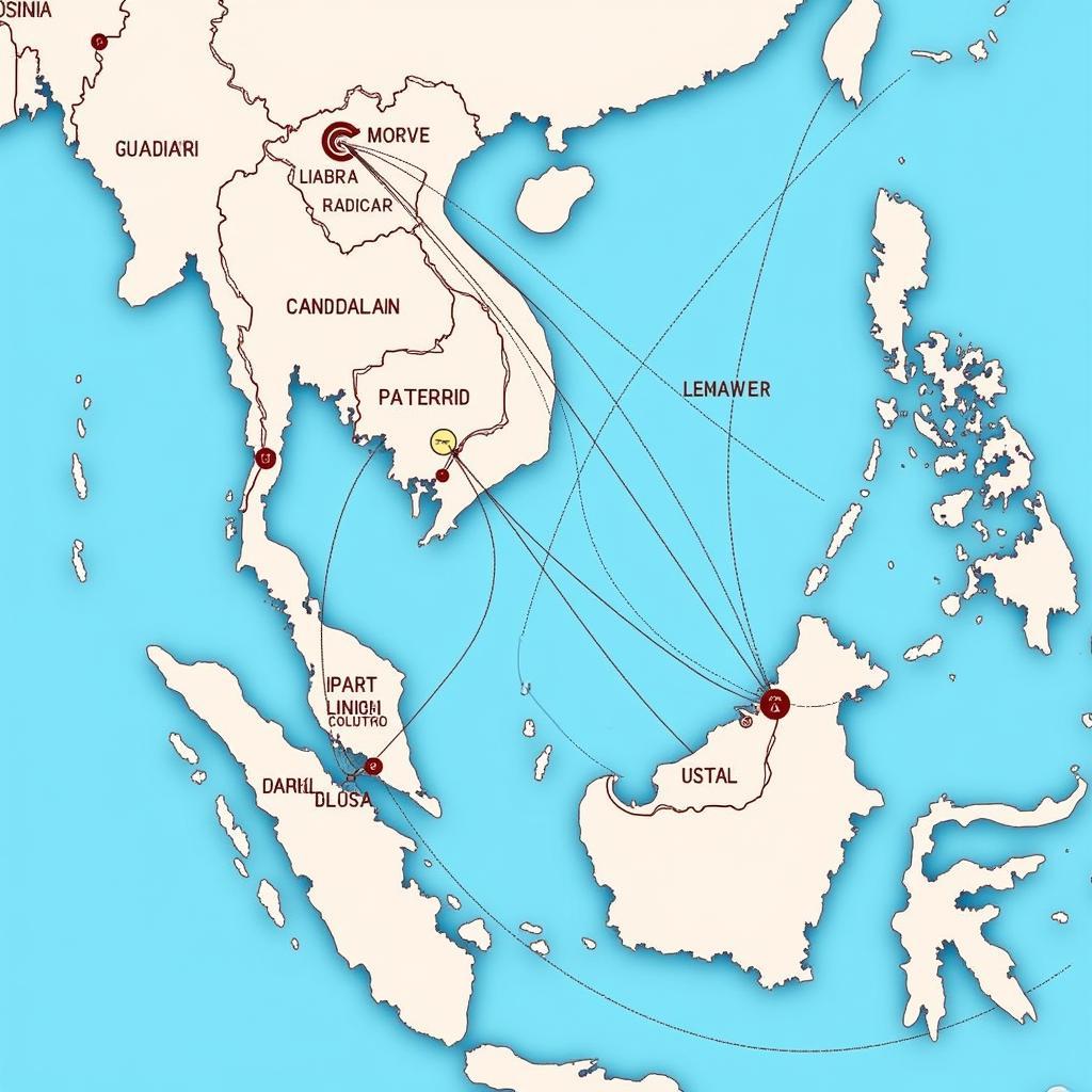 Submarine Cable Map of Southeast Asia