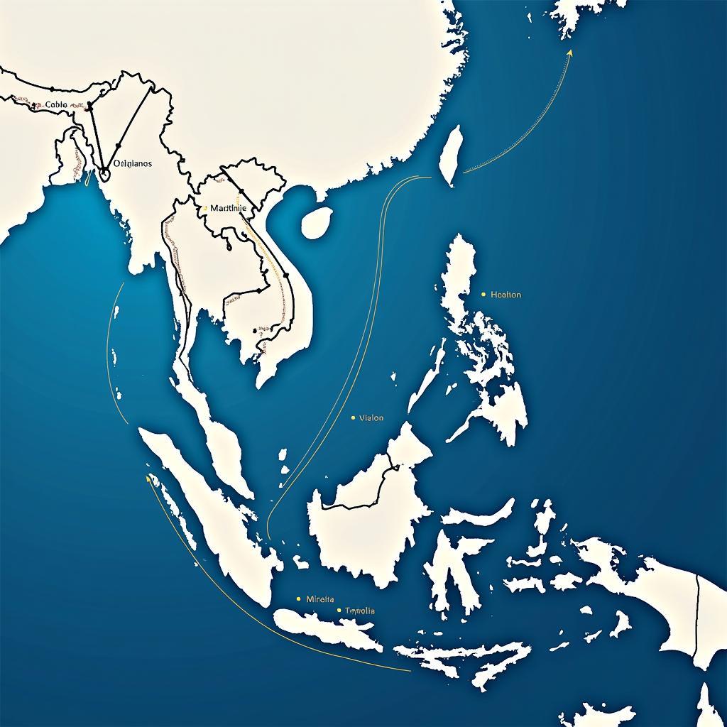 Map of ASEAN Cableship Networks