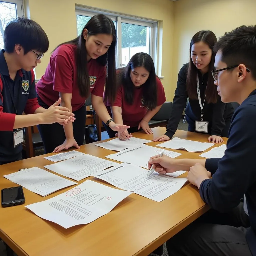 Participants Engaging in a Leadership Workshop at ASEAN Camp 2015