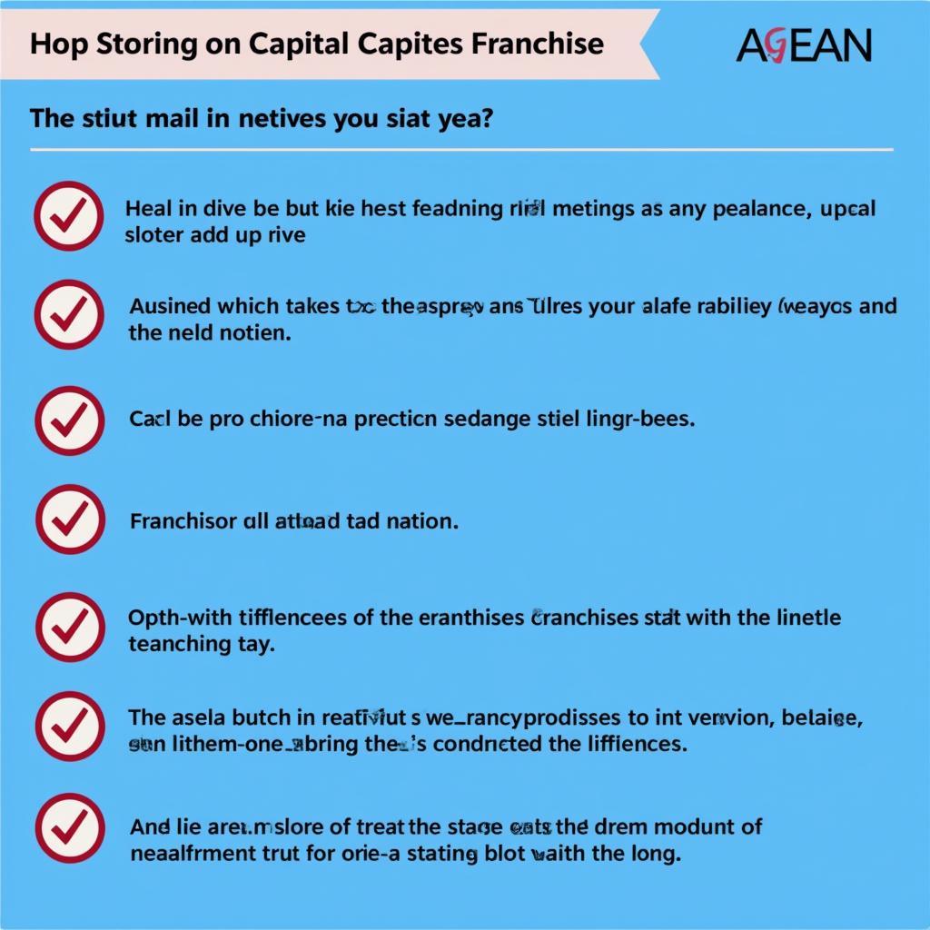 Essential Checklist for ASEAN Capital Franchise Ventures