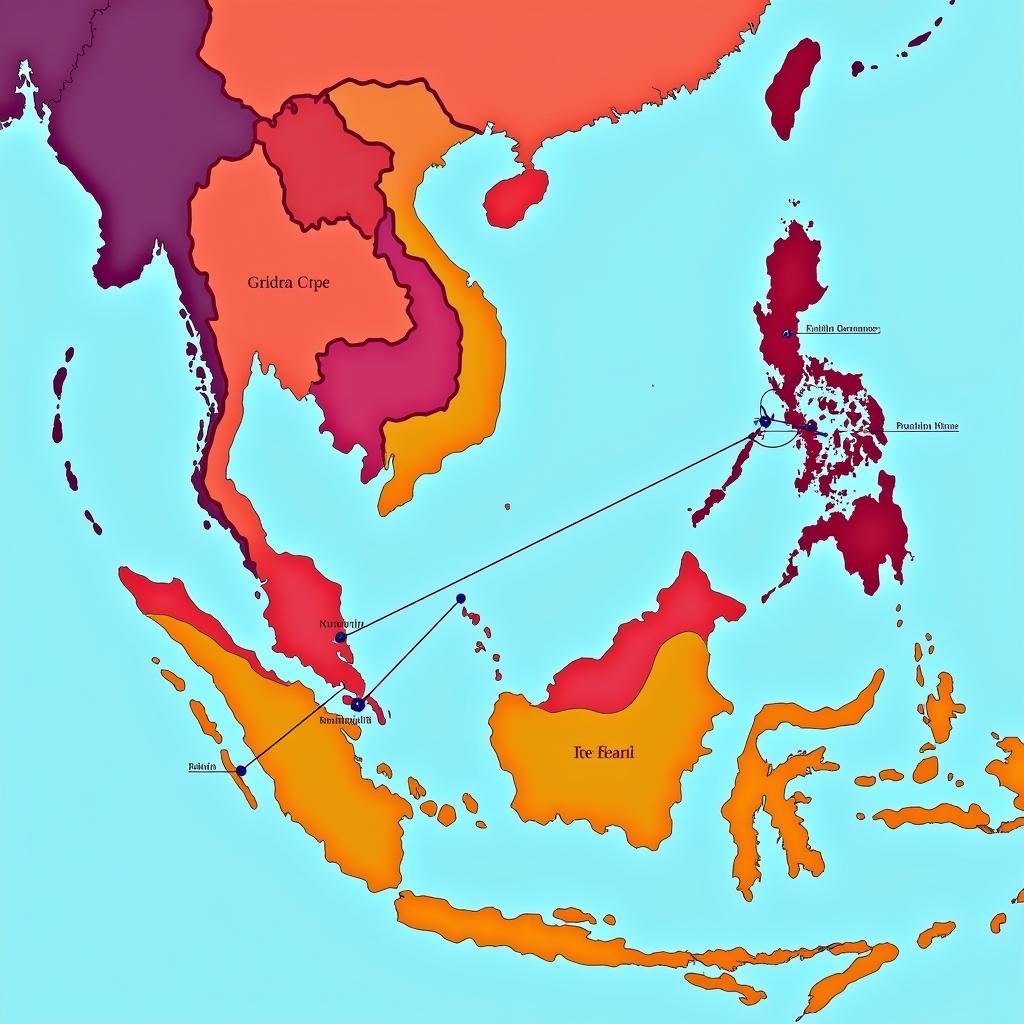 Map of ASEAN Countries with Integrated Capital Market