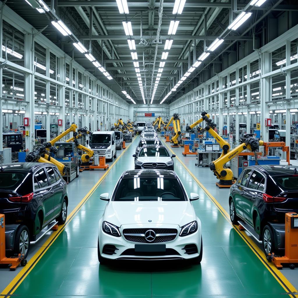 Modern Car Manufacturing Plant in Southeast Asia