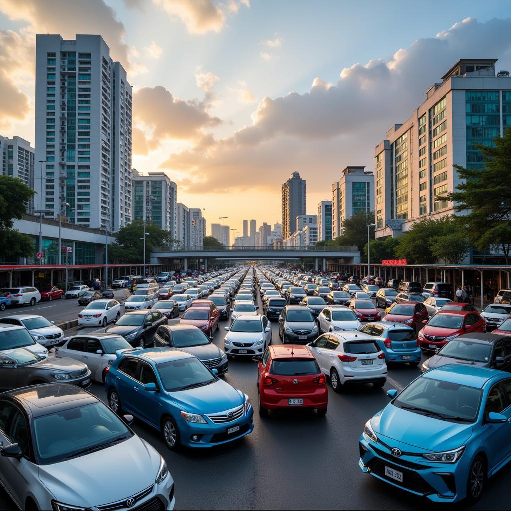 Booming car sales in ASEAN