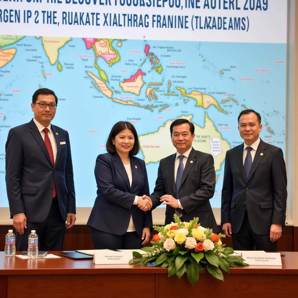 Signing of a public-private partnership agreement for green infrastructure development at the ASEAN Carbon Neutral Summit