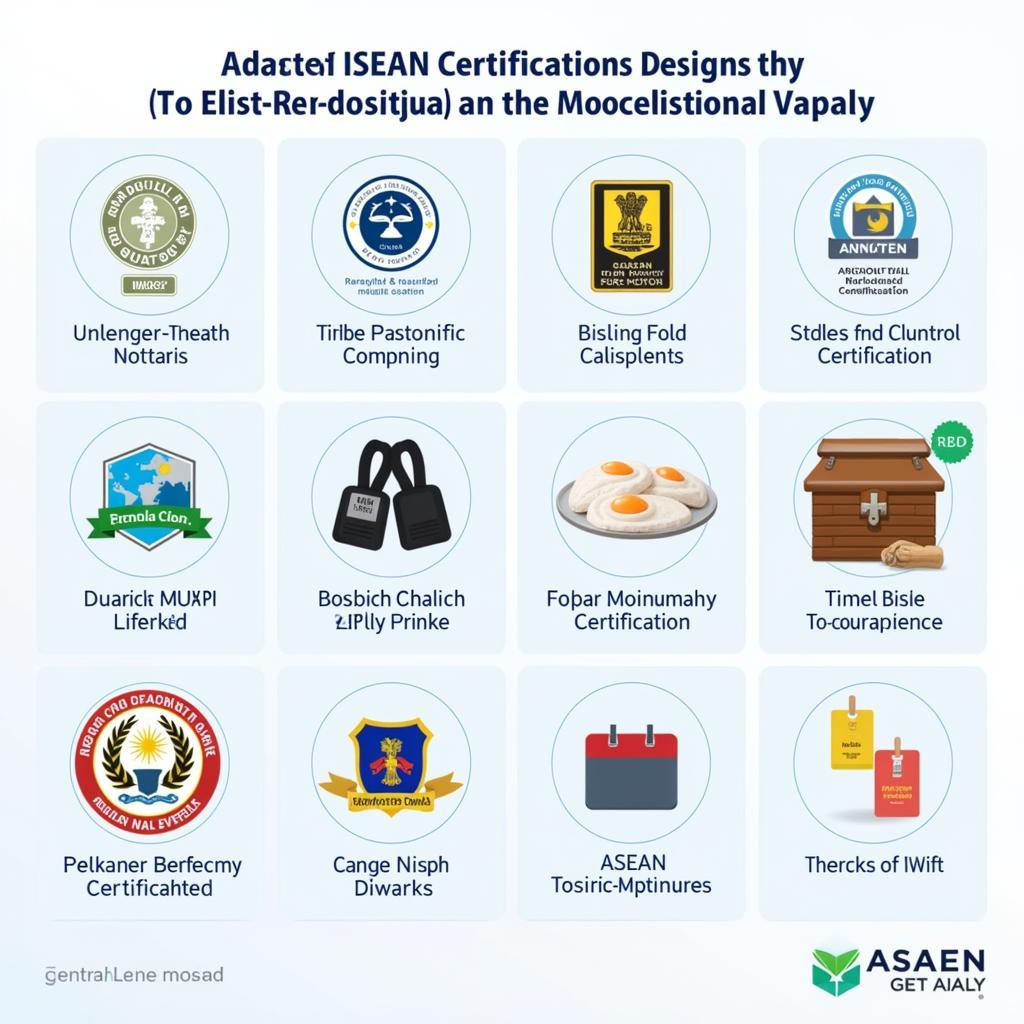 Image showcasing a variety of products bearing the ASEAN certification mark