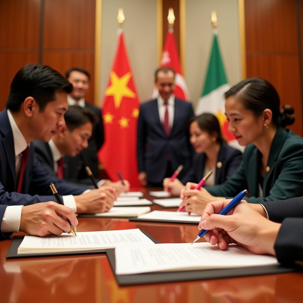 ASEAN China Summit signing ceremony