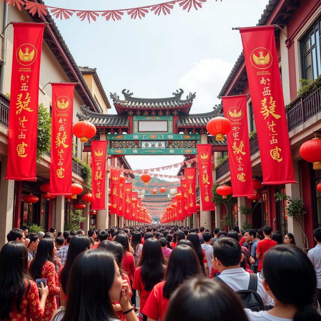 Cultural event showcasing the ASEAN Chungli logo