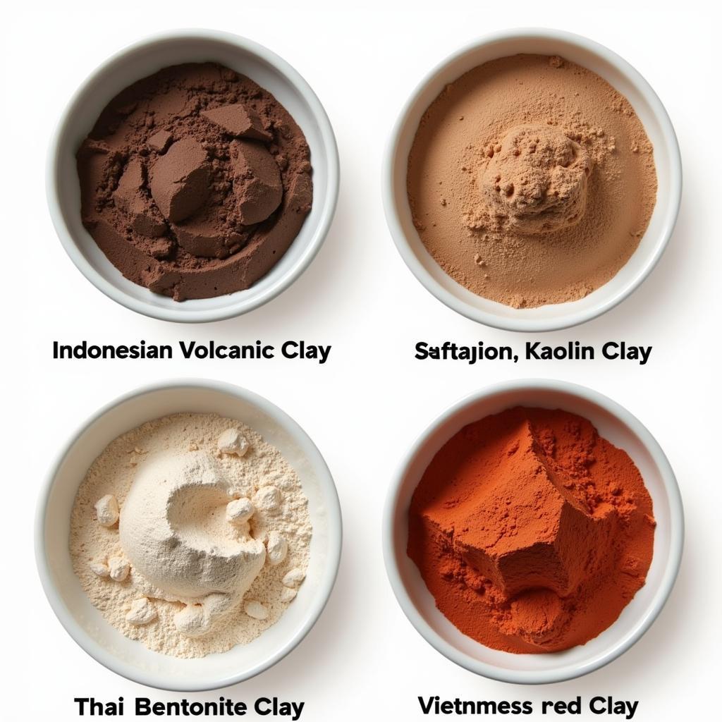 Variety of Asean Clay Masks