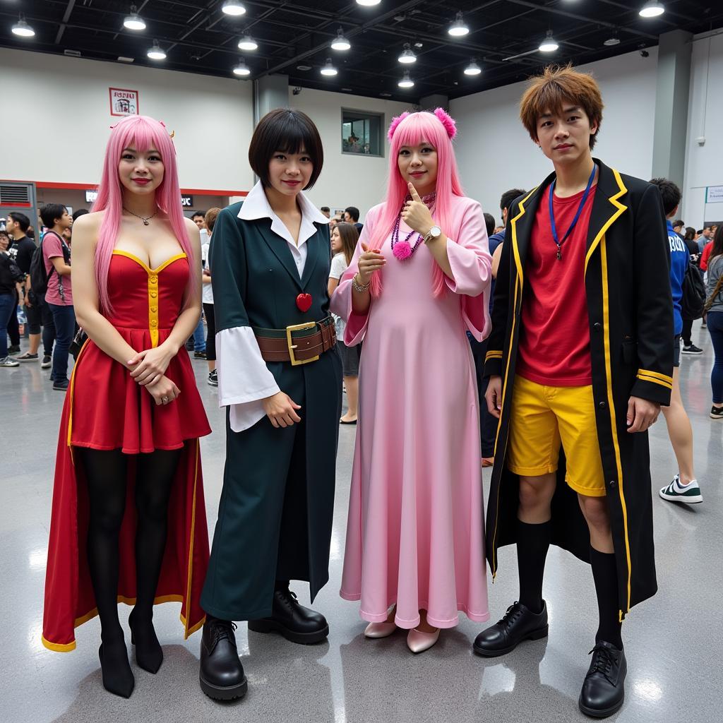 Cosplayers showcasing their intricate costumes at ASEAN Comic Con