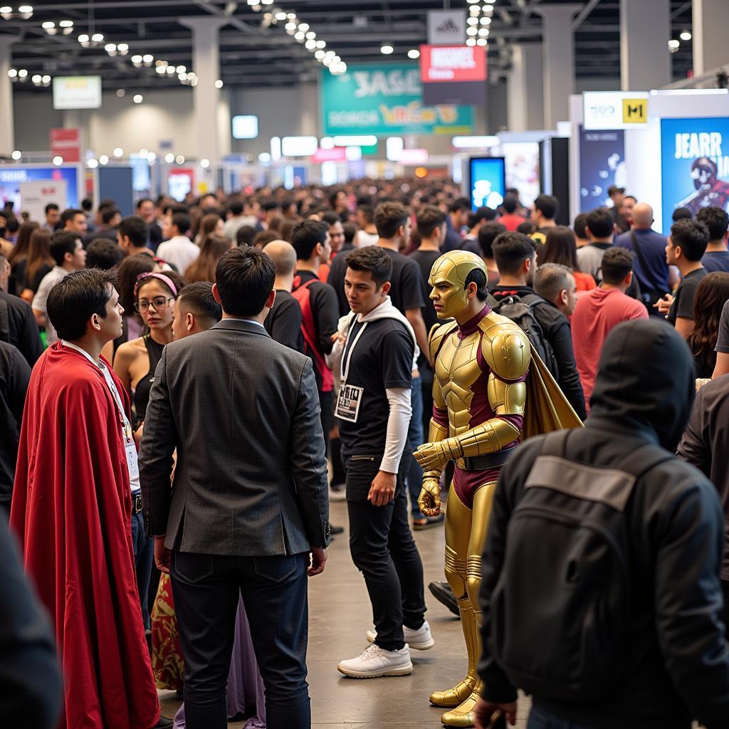 Enthusiastic attendees at ASEAN Comic Con