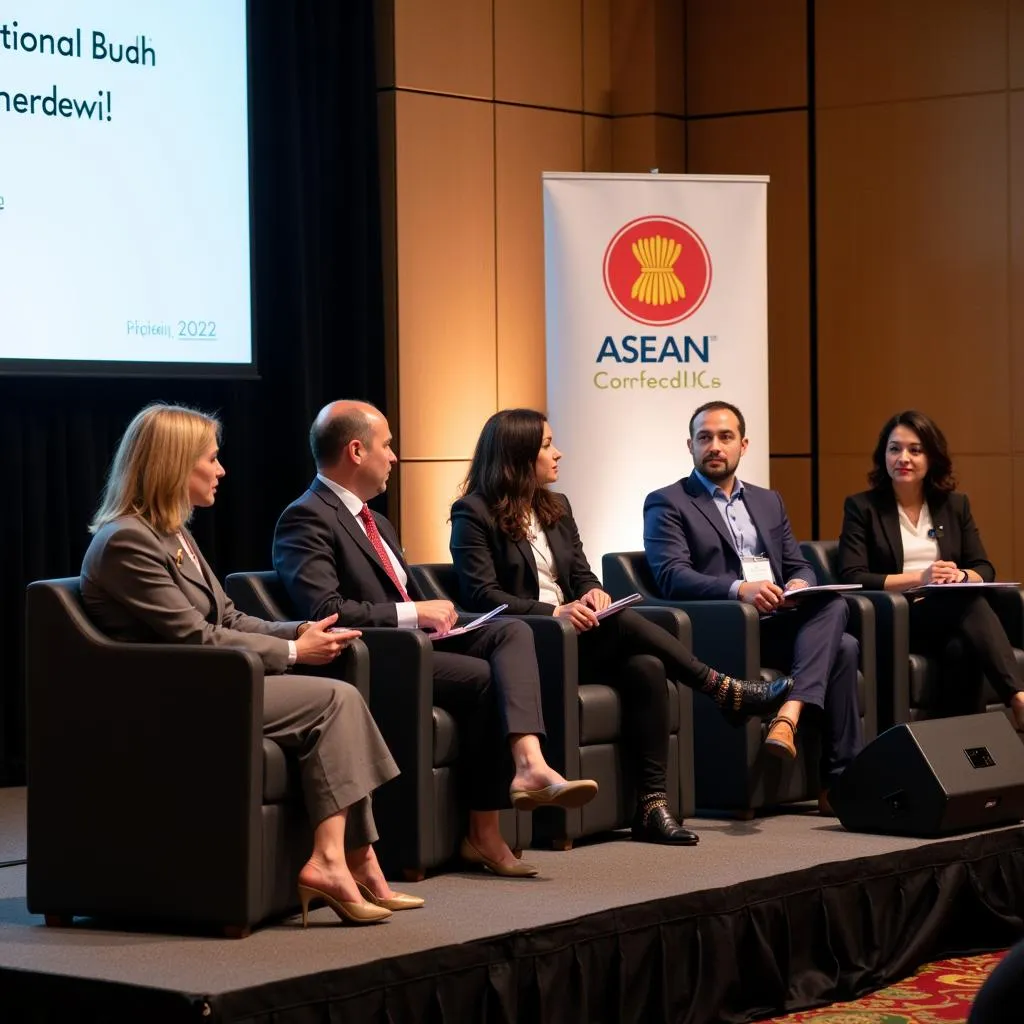 A panel discussion at the ASEAN Conference 2022 in Frisco, Texas focused on sustainable development.