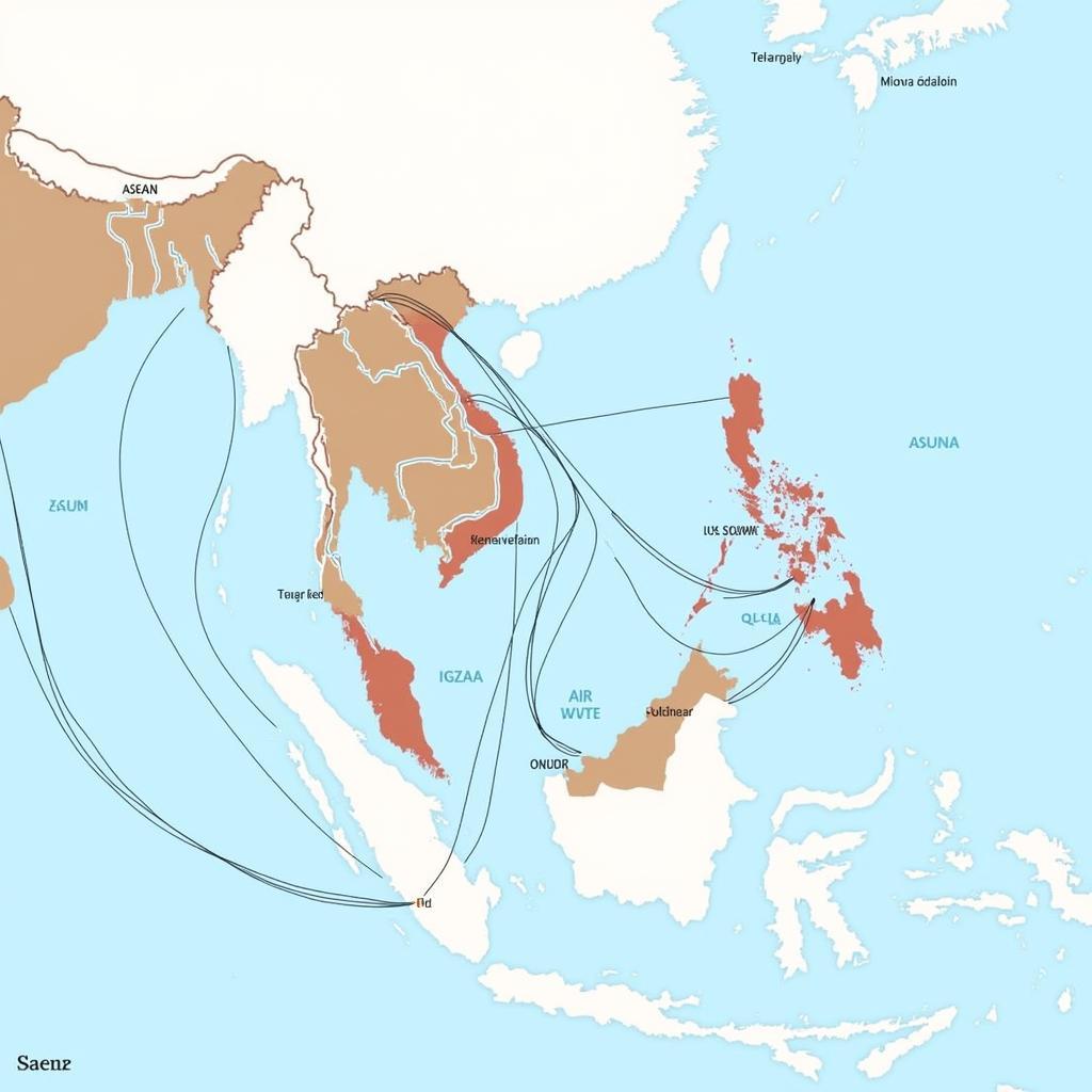 ASEAN connectivity map