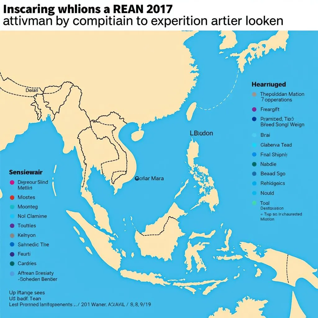 Map showcasing ASEAN Connectivity Projects