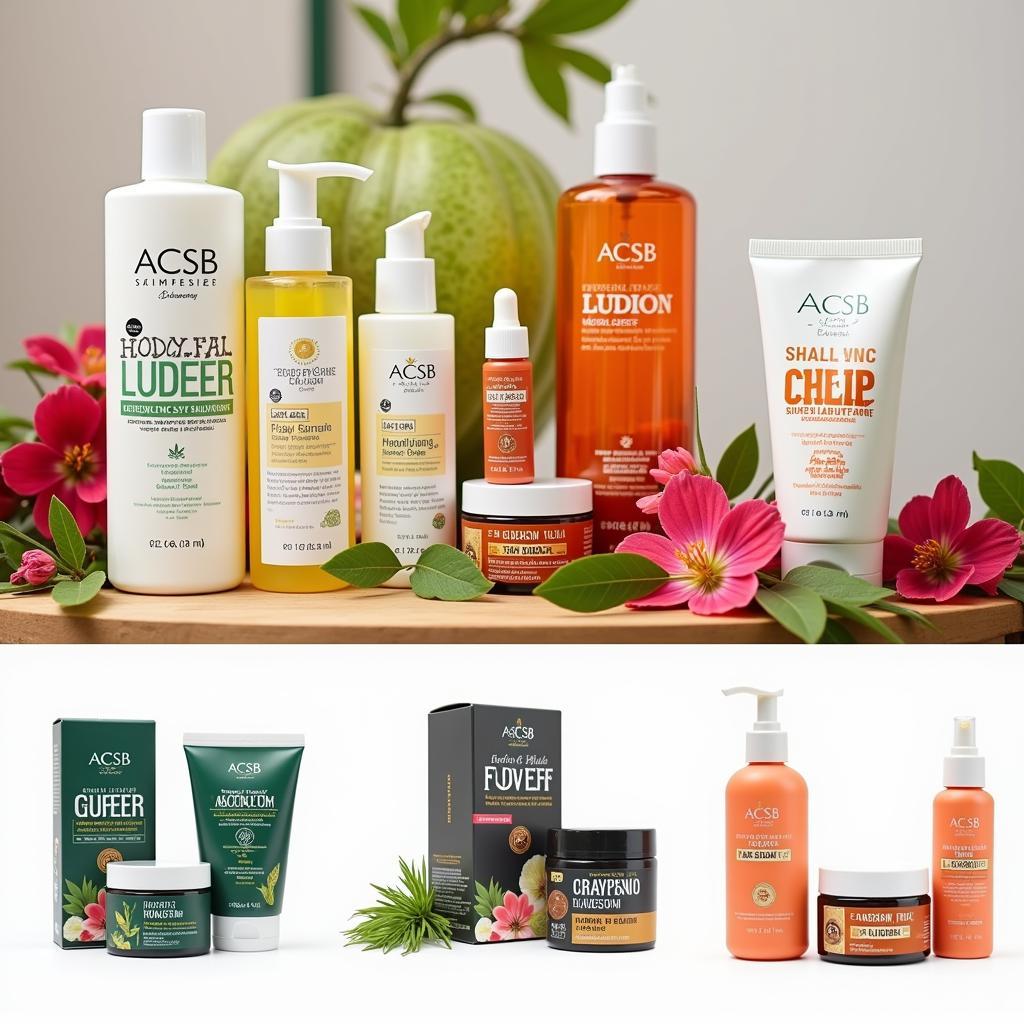 A Variety of ACSB ASEAN Cosmetic Products