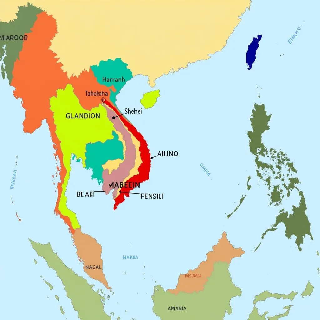 Map of ASEAN Countries