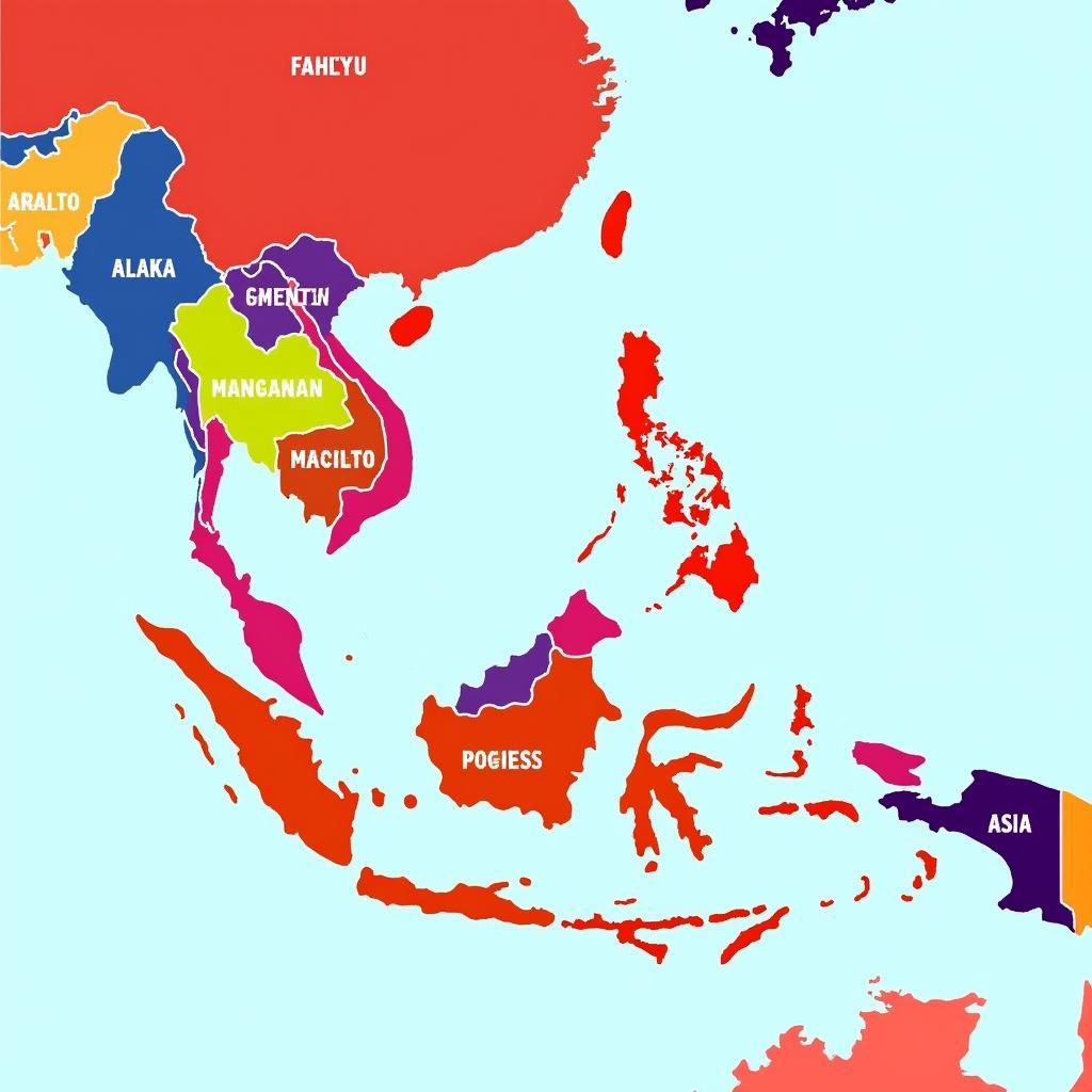 Map of ASEAN Countries