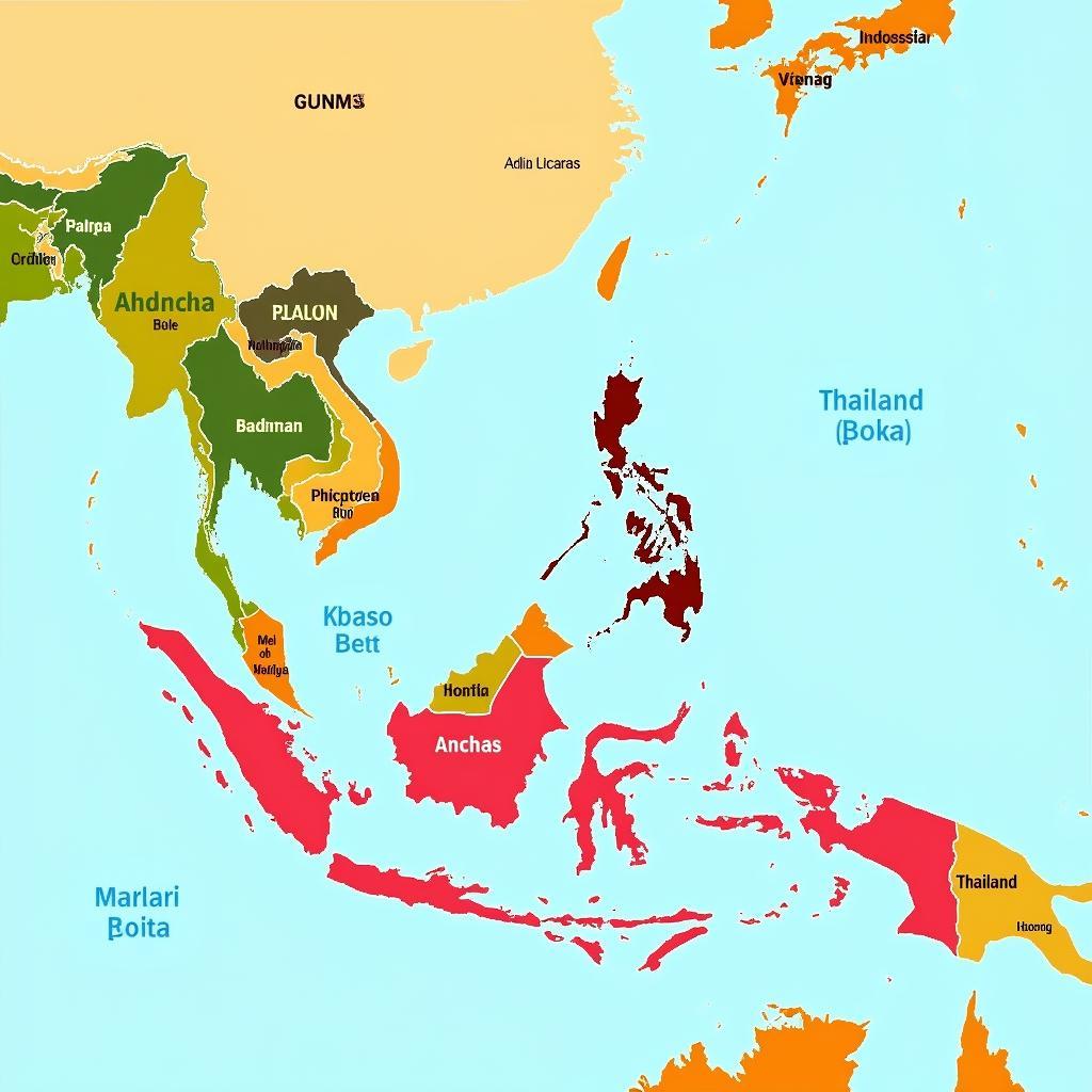 Map of ASEAN Countries