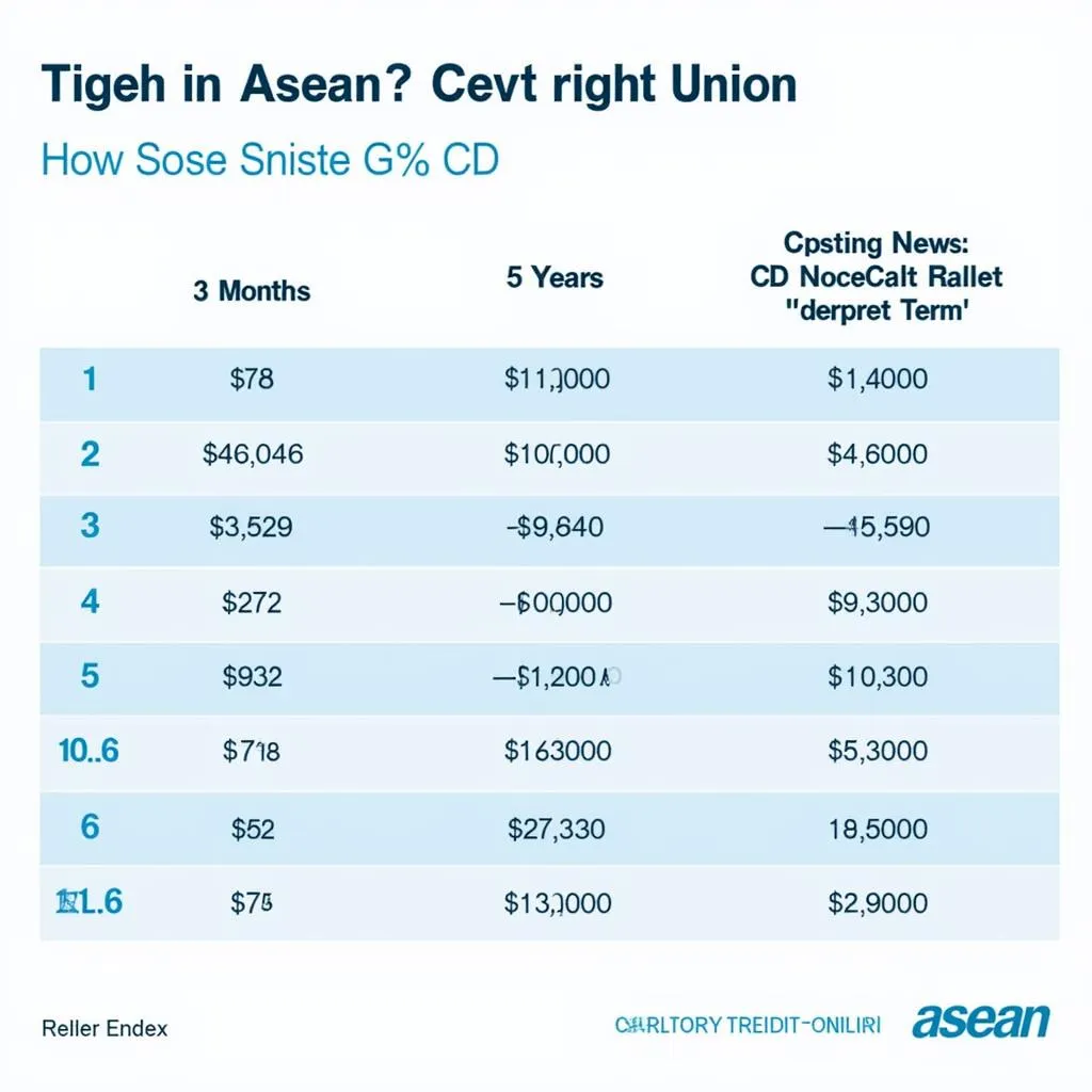 Asean Credit Union CD Interest Rates