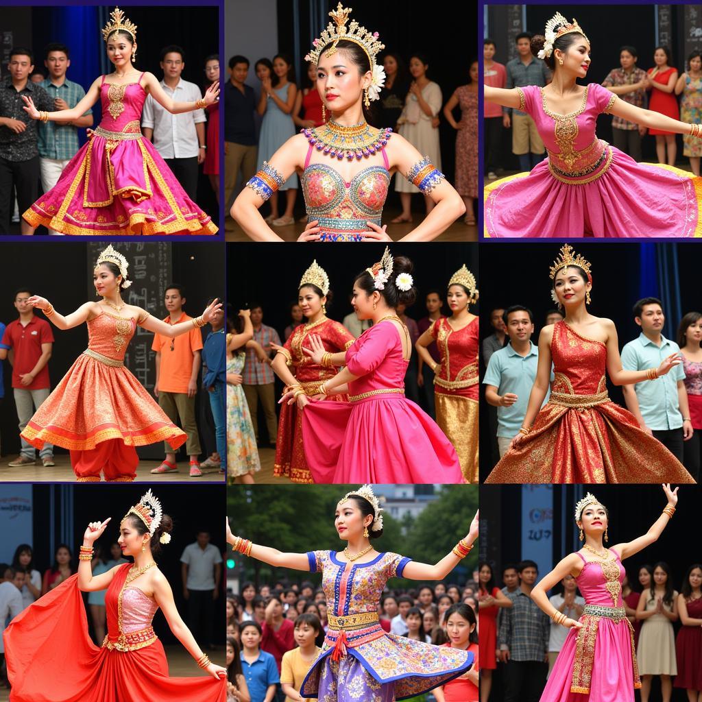 Diverse cultural performances in Southeast Asia