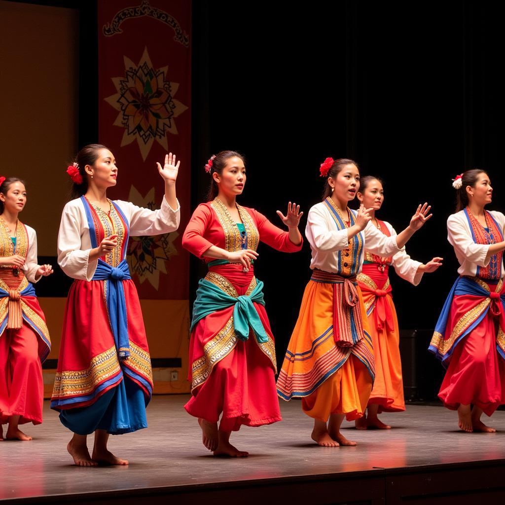 Traditional ASEAN cultural performance at a festival