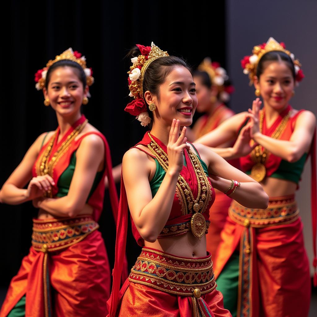 A traditional Southeast Asian dance performance at the conference