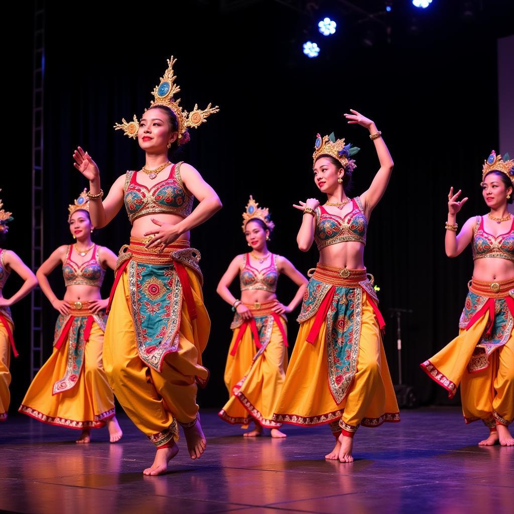 A vibrant cultural performance showcasing the diverse traditions of Southeast Asian countries at the ASEAN Conference York