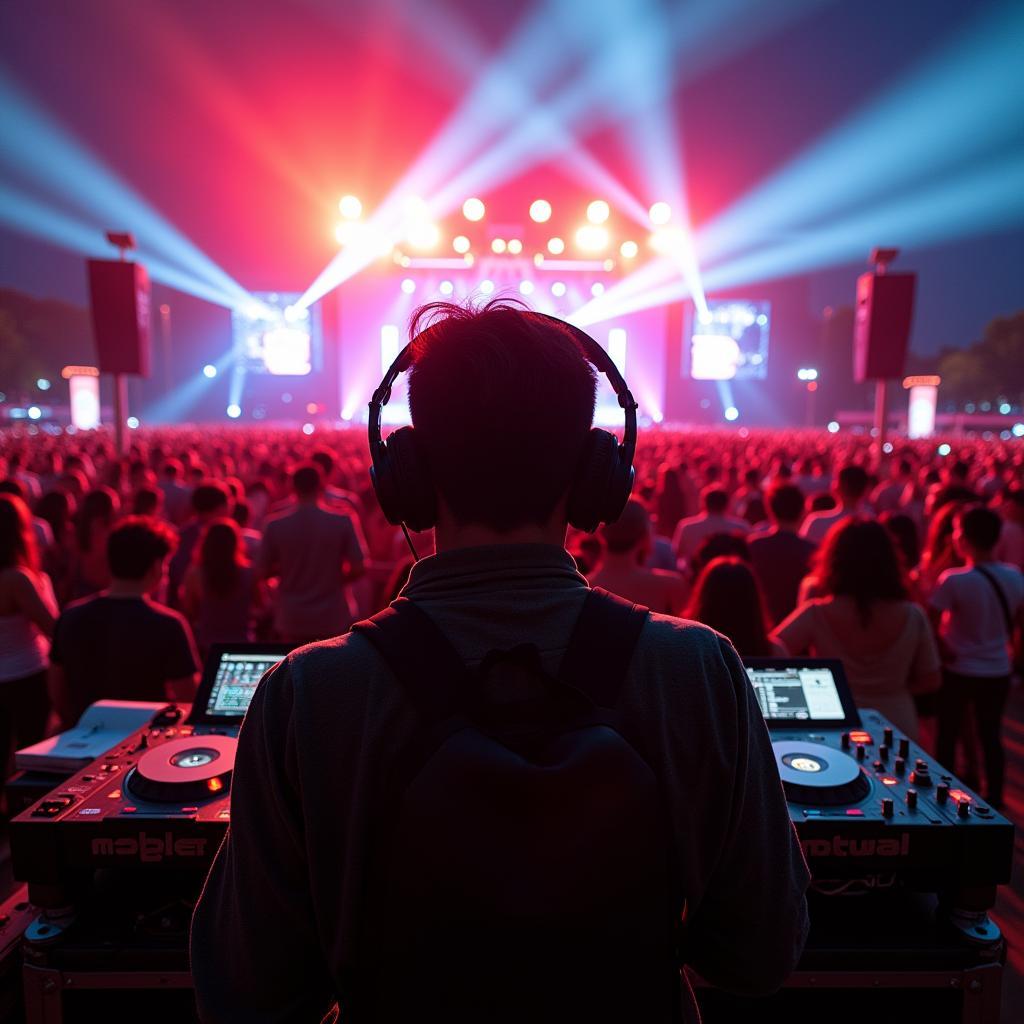 ASEAN DJ performing at a music festival