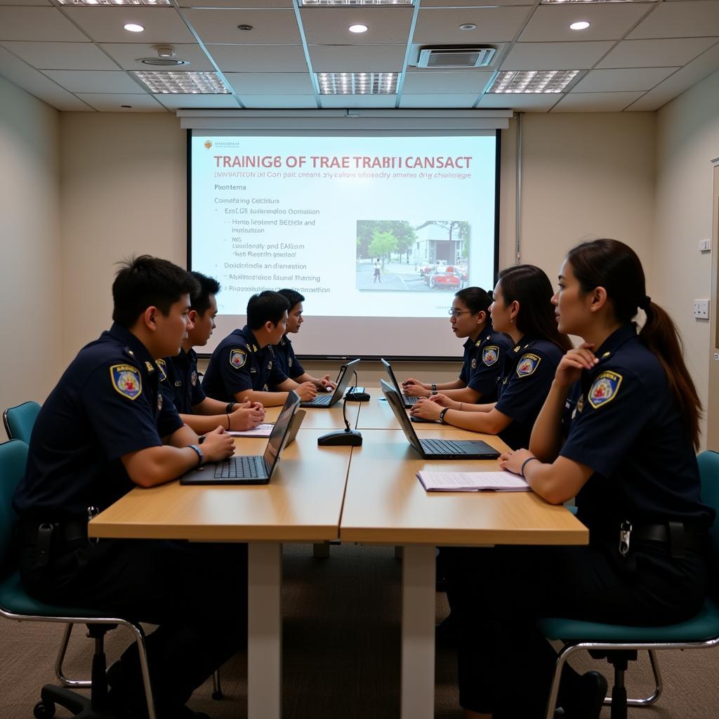 ASEAN Law Enforcement Officers Participating in Joint Training